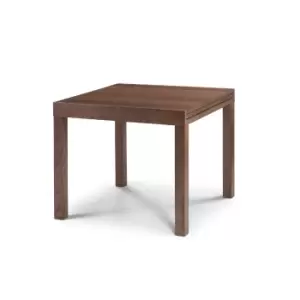 Image of Melrose Square to Rectangle Dining Table with 6 Melrose Chairs Walnut (Brown)