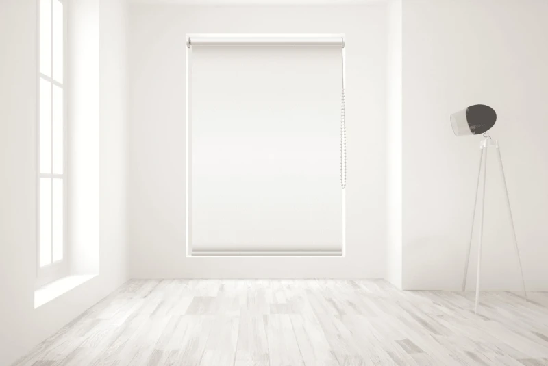 Image of Blinds Outlet Blackout Roller Blind in White Size: 240cm width x 160cm drop White Unisex 240cm width x 160cm drop