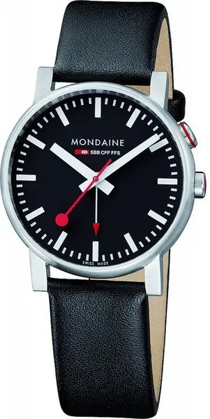 Image of Mondaine Watch Evo Alarm - Black MD-085