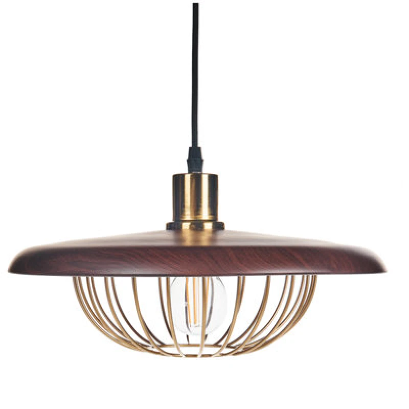 Image of Beliani Pendant Lamp Tordillo Metal Gold