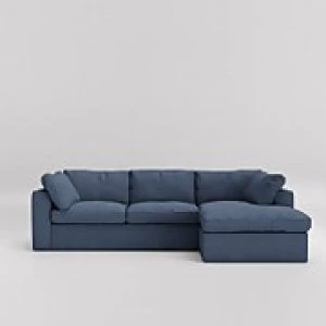 Image of Swoon Seattle Smart Wool Corner Sofa - Right Hand Side - Corner Sofa - Indigo