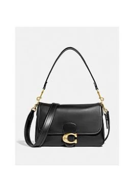 Image of Coach Soft Calf Leather Tabby Shoulder Bag - Black