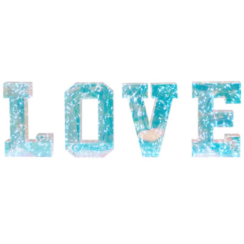 Image of Beliani LED Decoration Text Procyon Multicolour