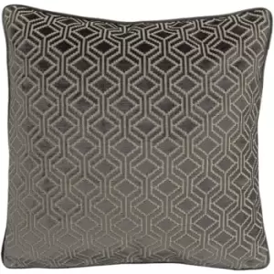 Image of Paoletti Avenue Cushion Cover (One Size) (Grey) - Grey