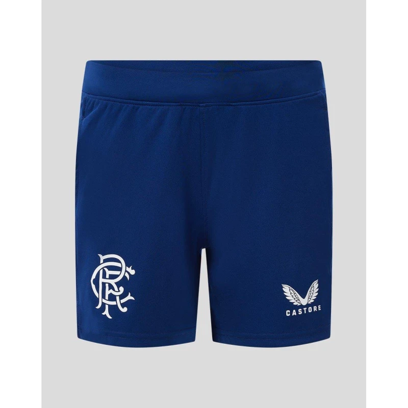 Image of Castore Rangers Match Day Shorts Womens - Blue Blue 8