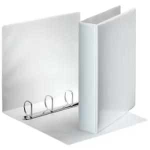 Image of Rexel A4 Presentation Binder; White; 40mm 4D-Ring Diameter - Outer