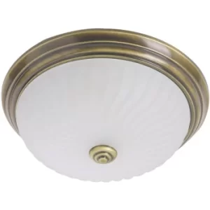 Image of Sienna Ceiling And Wall Bowl Semi Flush Ceiling Light Bronze Brushed, Glass Matt