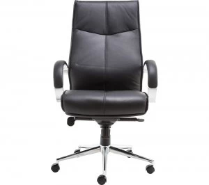 Image of Alphason Verona AOC1019BLK Leather Tilting Executive Chair