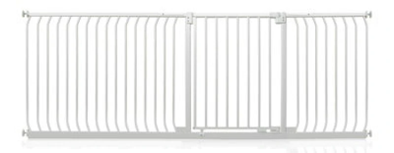 Image of Safetots Elite Pressure Safety Gate, 225Cm - 234Cm, Matt White, Pressure Fit Stair Gate