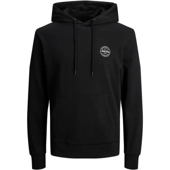 Image of Jack and Jones and Jones Gordon Shark Hoodie Mens - Black