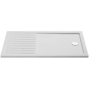 Image of Hudson Reed Slip Resistant Rectangular Walk-in Shower Tray 1400 x 800mm - White