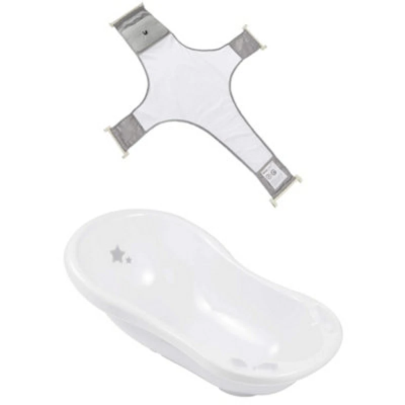 Image of Keeeper Baby Bath with Plug 84cm & Baby Bath Safety Net Multi unisex