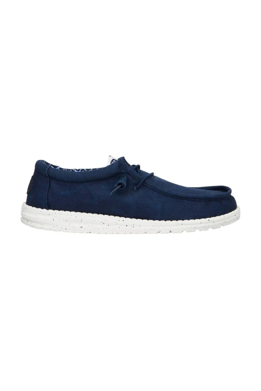 Image of HEYDUDE wally trainers in navy Navy UK 9 (EU 43)