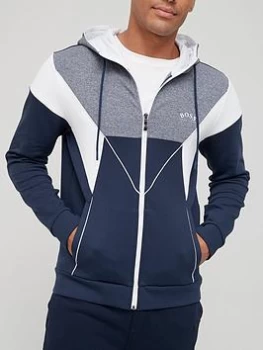 Image of Hugo Boss Athleisure Saggy 1 Zip Through Hoodie Navy Size S Men