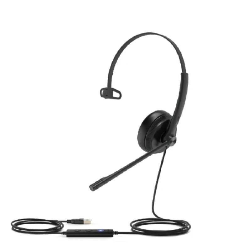 Image of Yealink Uh34 Lite Teams Mono USB Wired Headset 100010481