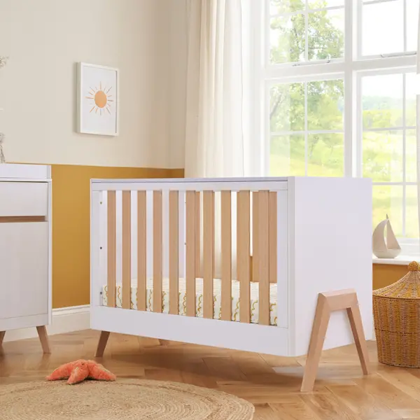 Image of Tutti Bambini Fuori Mini Cot Bed White