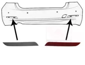 Image of VAN WEZEL Reflector BMW 0670940 63147301188,63147382234