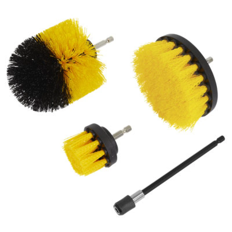 Image of Sealey 4 Piece Hex Shank Drill Scrubbing Brush Set