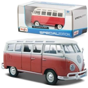 Image of 1:25 VW Volkswagen Van Samba Diecast Model