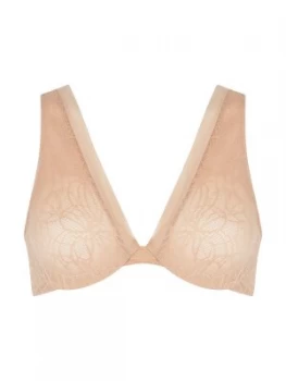 Image of DKNY Signature scribble unlined bra Nude