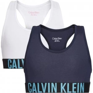 Image of Calvin Klein 2 Pack Bras - Navy/White 0HC