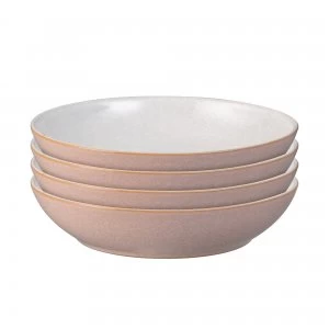Image of Elements Sorbet Pink 4Pc Pasta Bowl Set