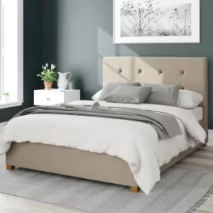 Image of Aspire Presley Ottoman Bed, Eire Linen Natural Small Double