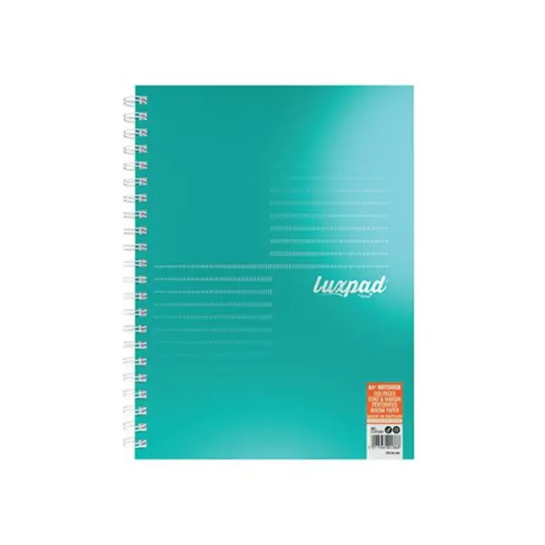 Image of Silvine Silvine Luxpad Professional Wirebound Notebook Ruled with Margin 200 Pages A4+ (Pack of 3) LUXA4MT LUXA4MT