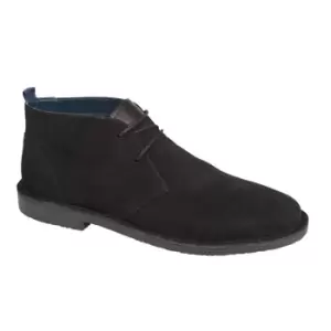 Image of Roamers Mens Suede Desert Boots (9 UK) (Black)
