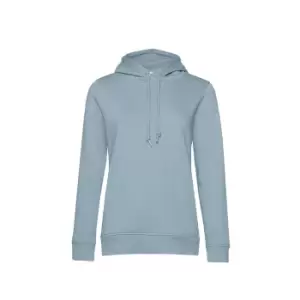 Image of B&C Womens/Ladies Organic Hoodie (M) (Duck Egg Blue)