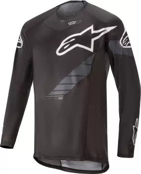 Image of Alpinestars Techstar Black Edtion LS Bicycle Jersey, Size XL, black, Size XL