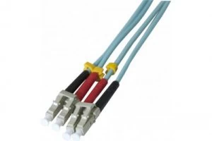 Image of 25m Fibre Duplex Om3 50 125 Aqua Lclc