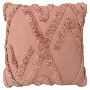 Image of Kamjo Geometric Tufted Cushion Blush