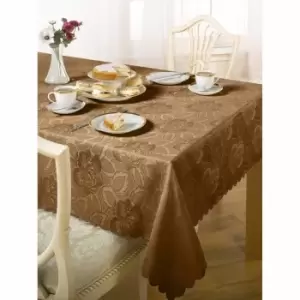 Image of Green & Sons Table Cloth Damask Rose 60 X 84" Coffee