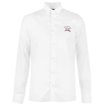 Image of Paul And Shark Crew Sleeve Shirt - White