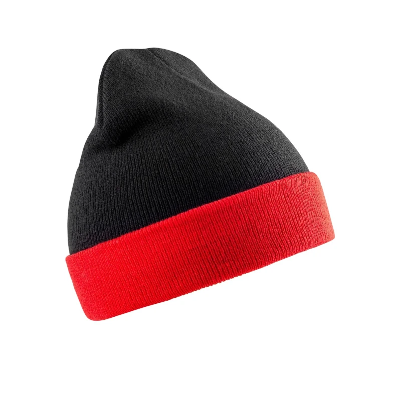 Image of Result Result Men Black Compass Beanie Black One Size Male 5059699807204