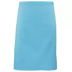 Image of Premier Ladies/Womens Mid-Length Apron (Pack of 2) (One Size) (Turquoise)