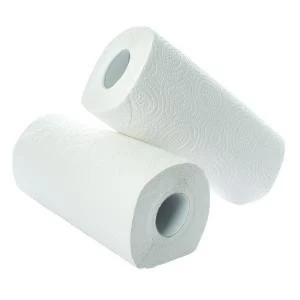 Image of 2Work Kitchen Roll Pack of 2 x12 White CT73665