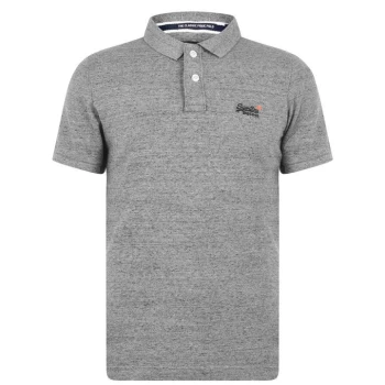 Image of Superdry Core Polo Shirt - Grey
