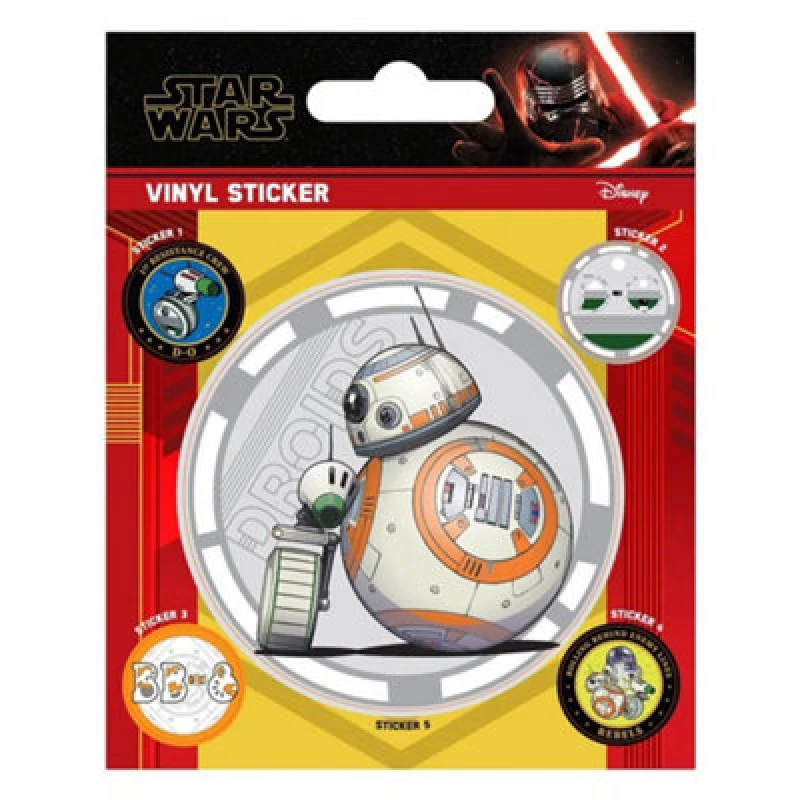 Image of Star Wars Vinyl Stickers (Pack of 5) Multi unisex