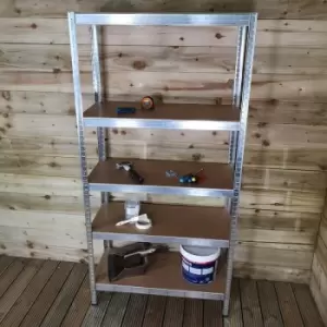 Image of Garage Shelving 90cm Wide & 180cm High Heavy Duty 5 Tier Multipurpose Metal Racking Unit / Warehouse Shelving Storage