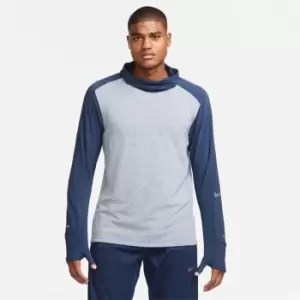 Image of Nike Therma-FIT Run Division Sphere Element Mens Running Top - Blue