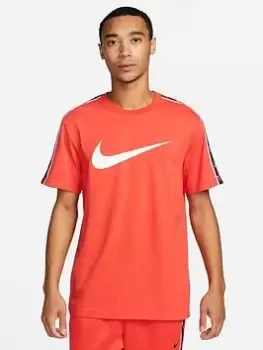 Image of Nike Nsw Repeat Swoosh Tee - Red