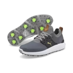 Image of Puma IGNITE ARTICULATE Golf Shoes - QUIET SHADE/Gold - UK11