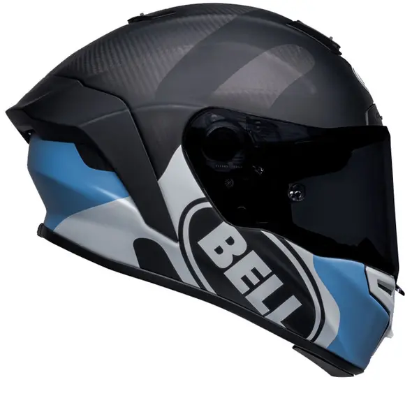 Image of Bell Race Star DLX Flex Hello Cousteau Algae Replica Matte Black Blue Full Face Helmet S