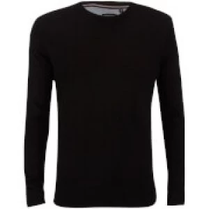 Image of Brave Soul Mens Parse Supersoft Crew Neck Jumper - Black - S