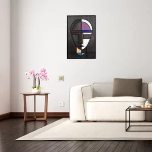 Image of Tarkan Multicolor Decorative Wooden Wall Accessory