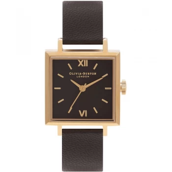 Image of Square Dials Black & Gold Watch
