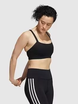 Image of adidas adidas Yoga Bra - Light Support - Black/White Size XS Women