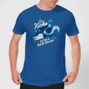 Image of Looney Tunes ACME Kicks Mens T-Shirt - Royal Blue - XXL